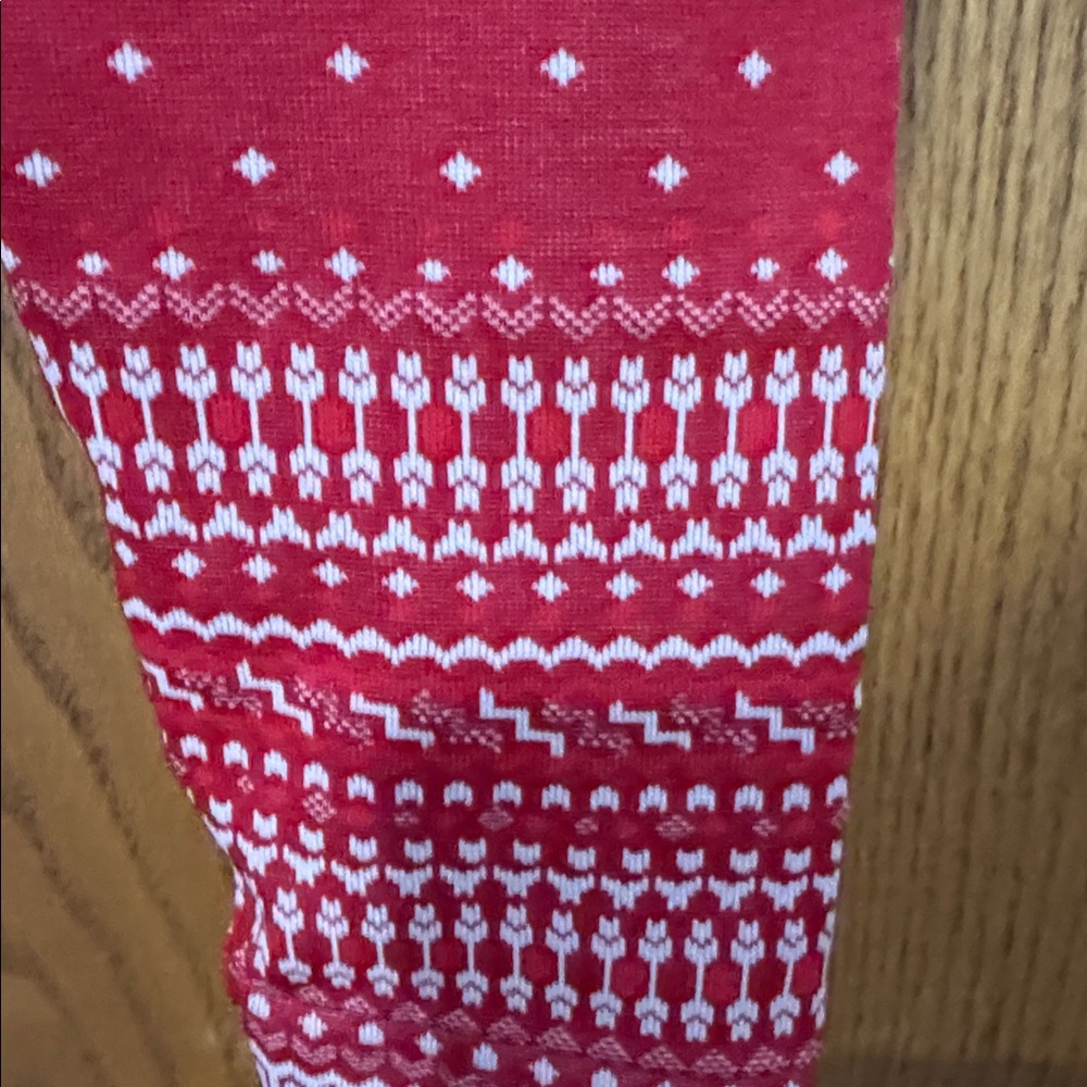 Fabletics Red Patterned Athletic Set - image 3